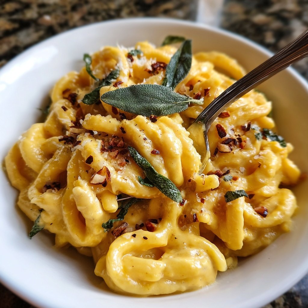 Valentine Dinner Creamy Pumpkin Pasta