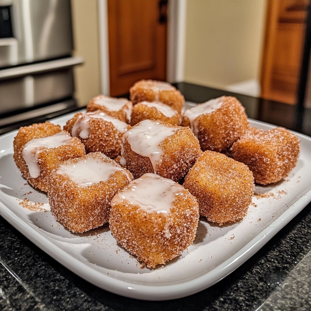 Fluffy Air Fryer Churro Bites