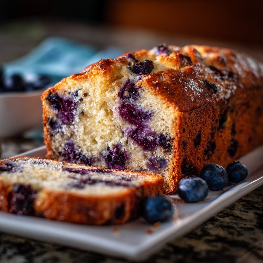 Blueberry Yogurt Breakfast Loaf