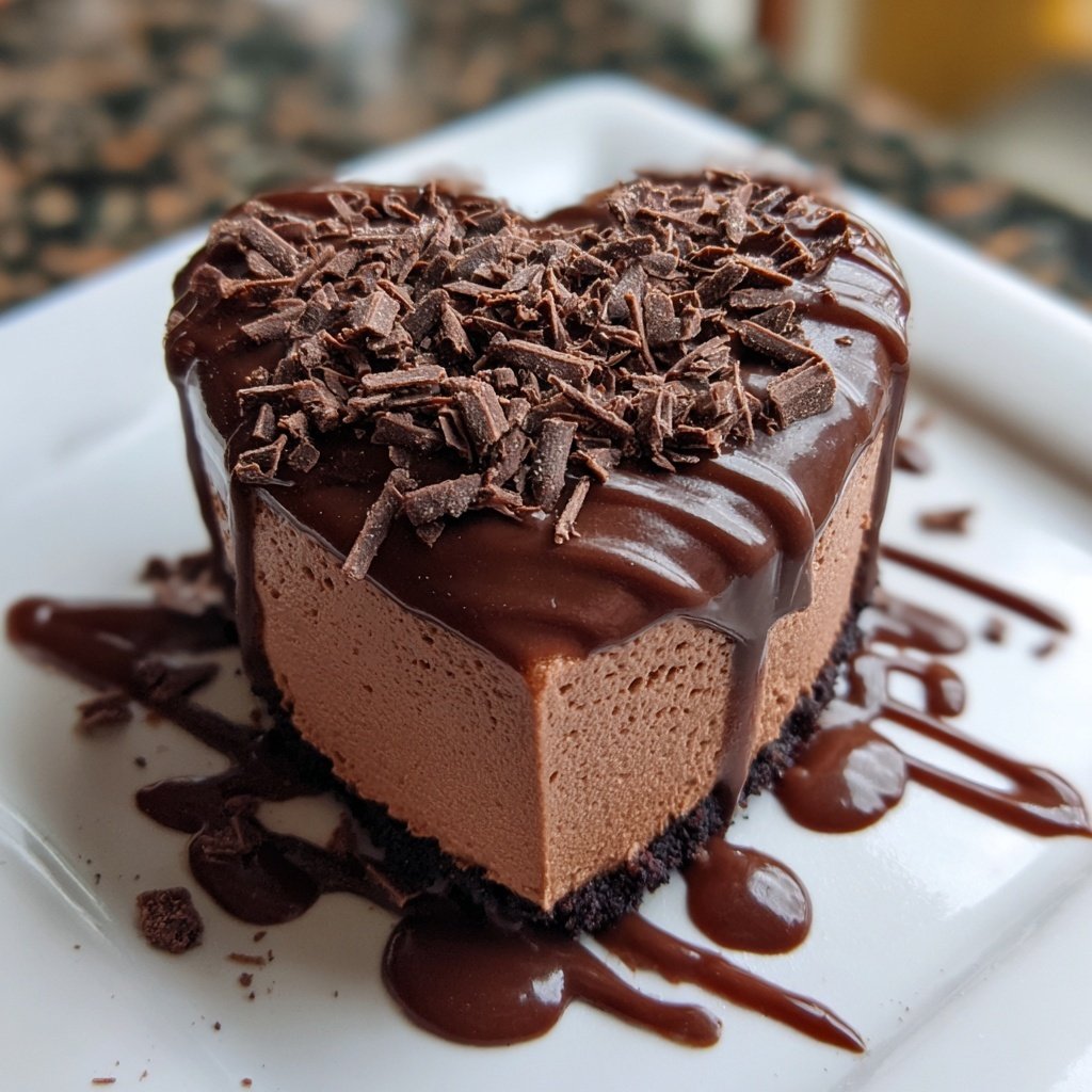 Mini Heart Cake with Chocolate Mousse