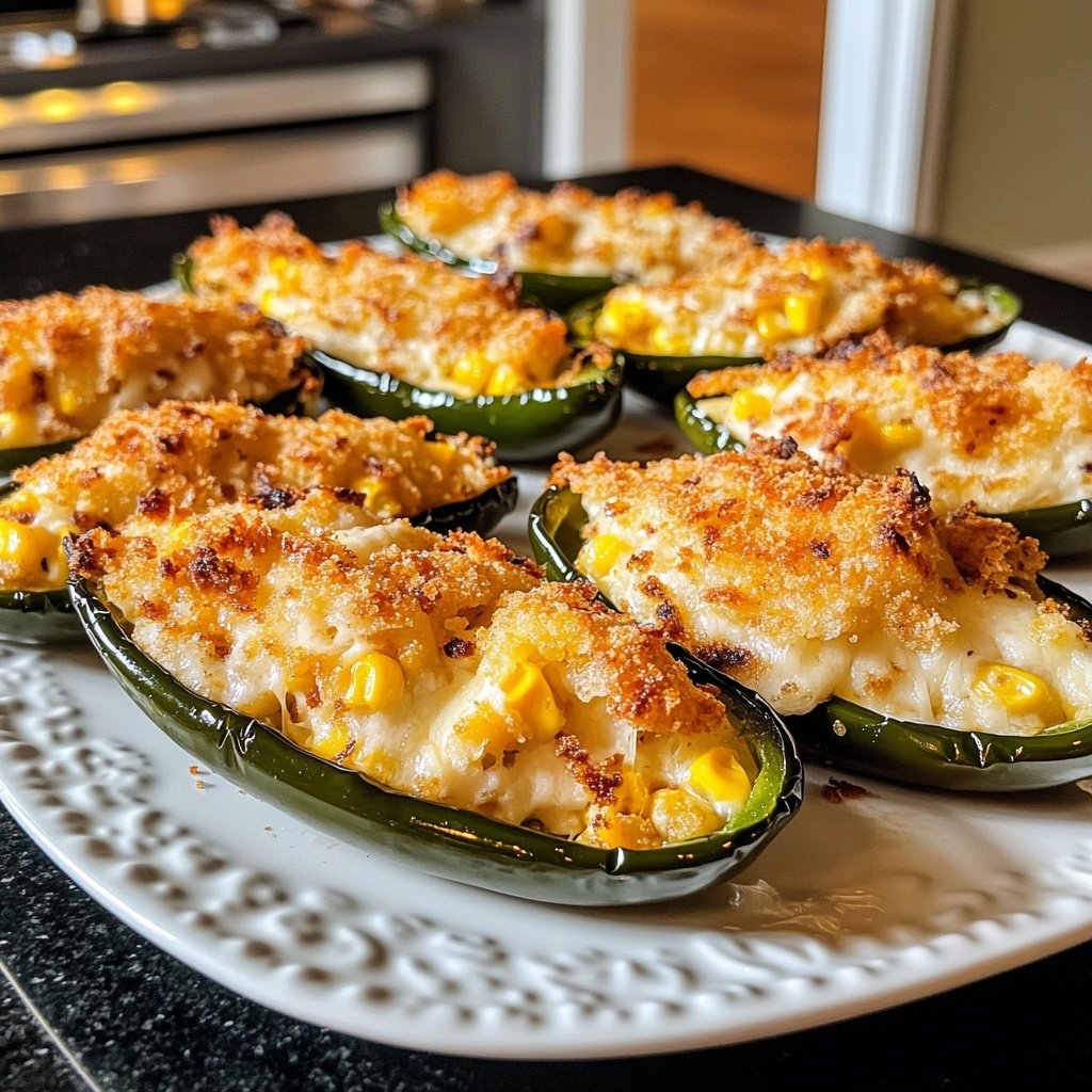 Jalapeno Poppers with Corn and Cheese
