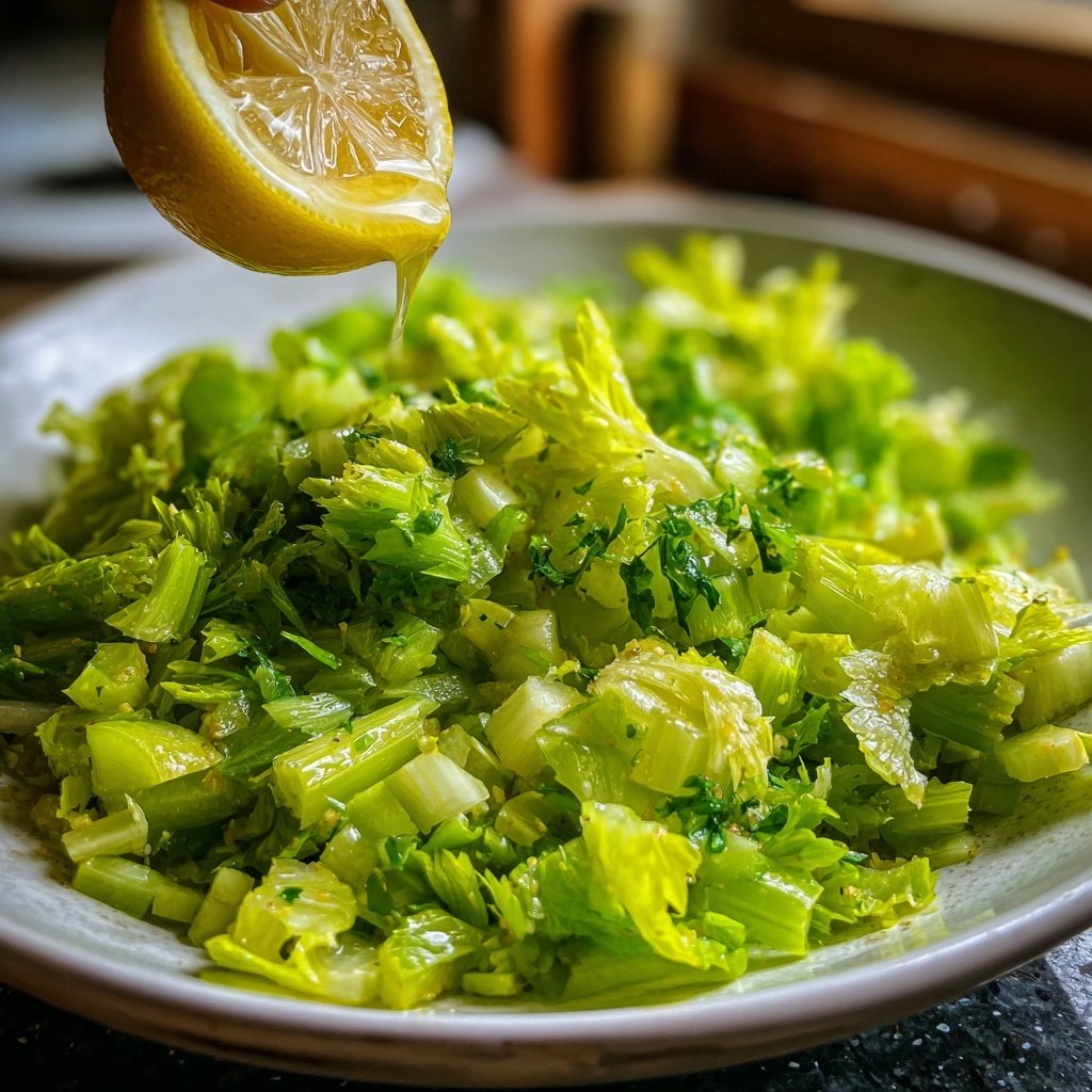 Celery Salad With Lemon Dressing