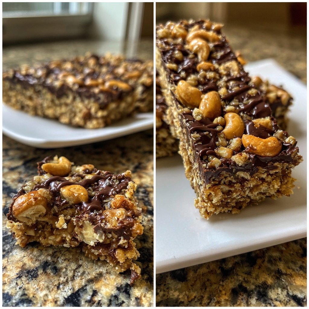 Chocolate Date Cashew Bars