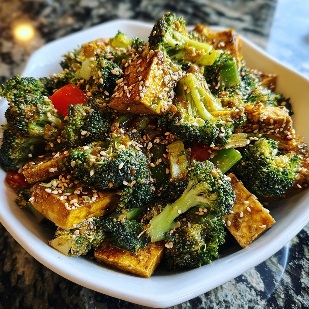 Healthy Dinner Broccoli Tofu Stir Fry