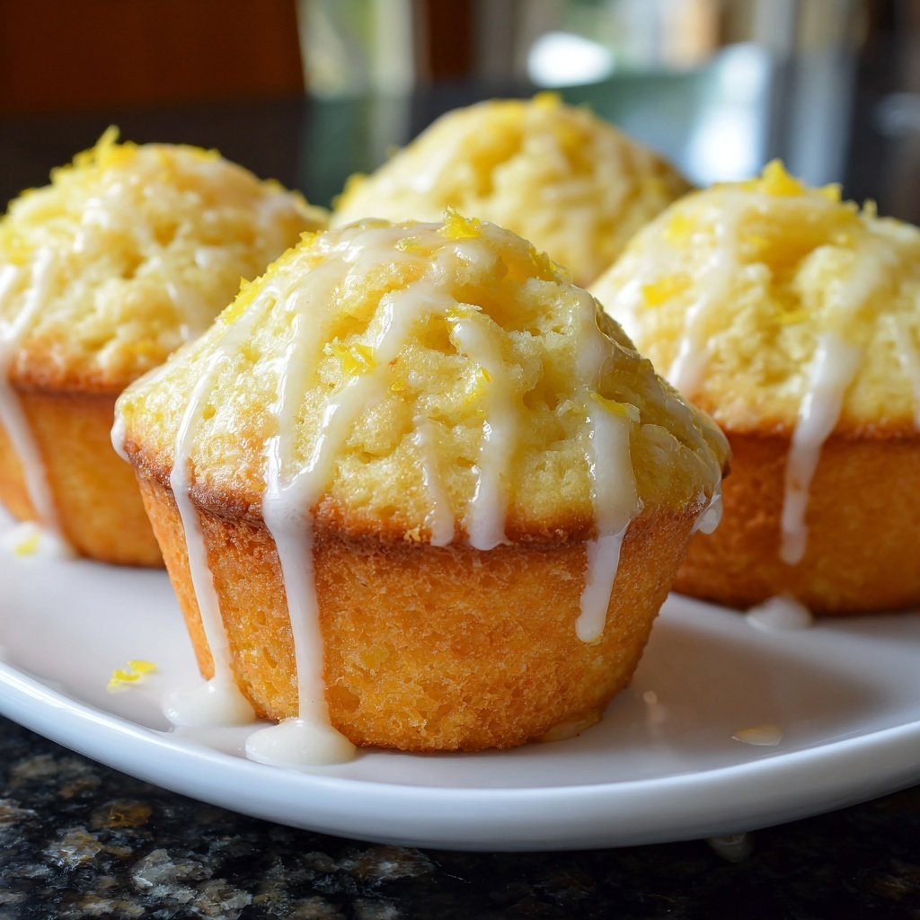 Limoncello Lemon Muffins