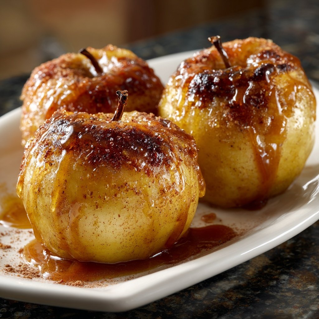 Honey Baked Apples with Cinnamon