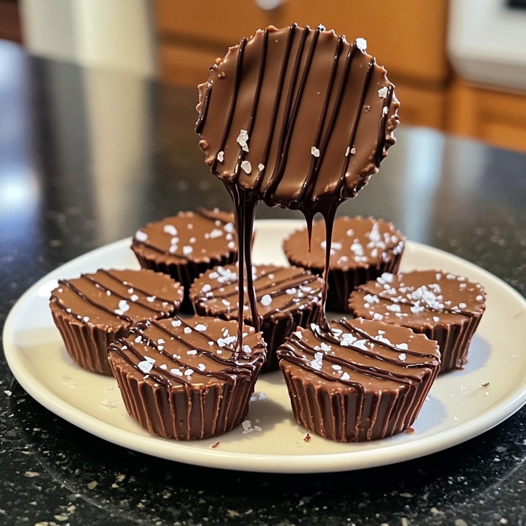 Homemade Peanut Butter Cups with Coconut Oil