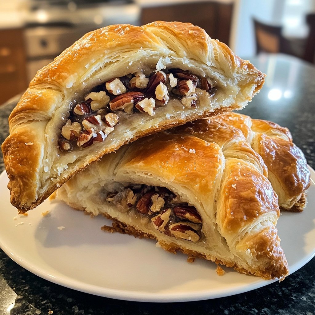 Buttery Crescent Rolls with Pecan Filling
