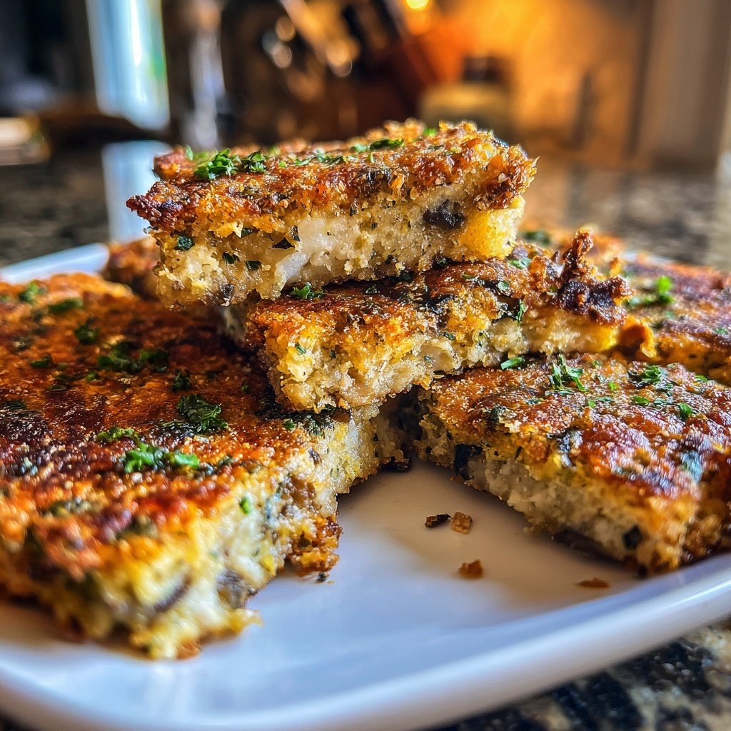 Crispy Eggplant Veggie Squares