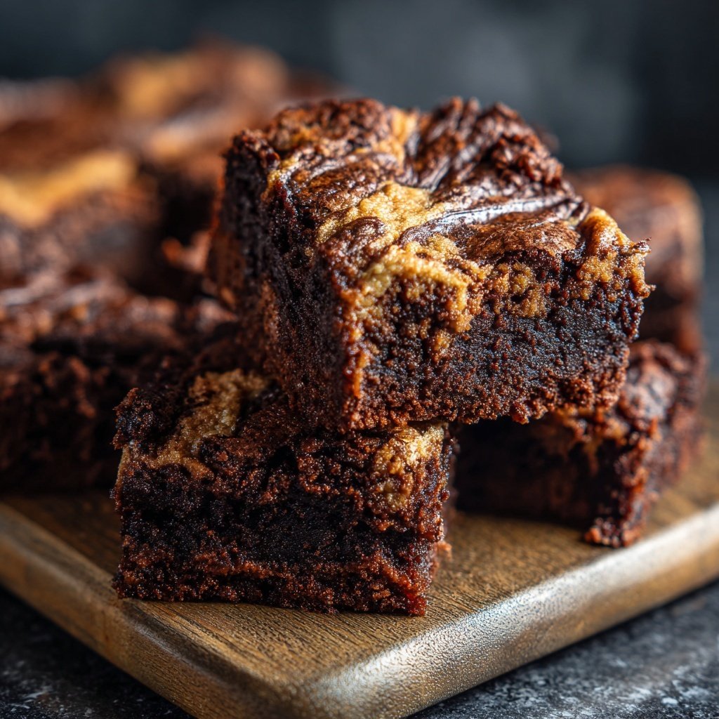 Cottage Cheese Brownies with Cashew Butter