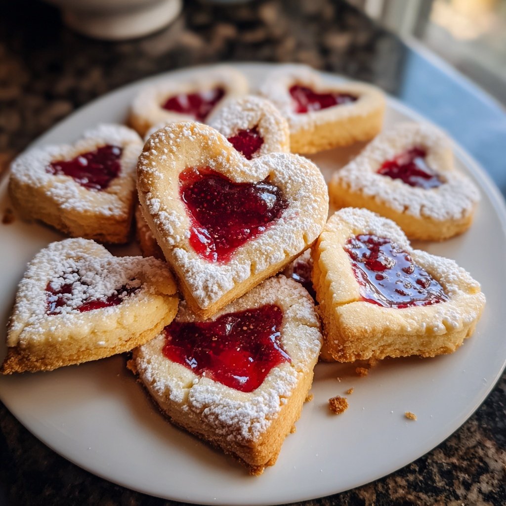 Jam-Filled Heart Cookies