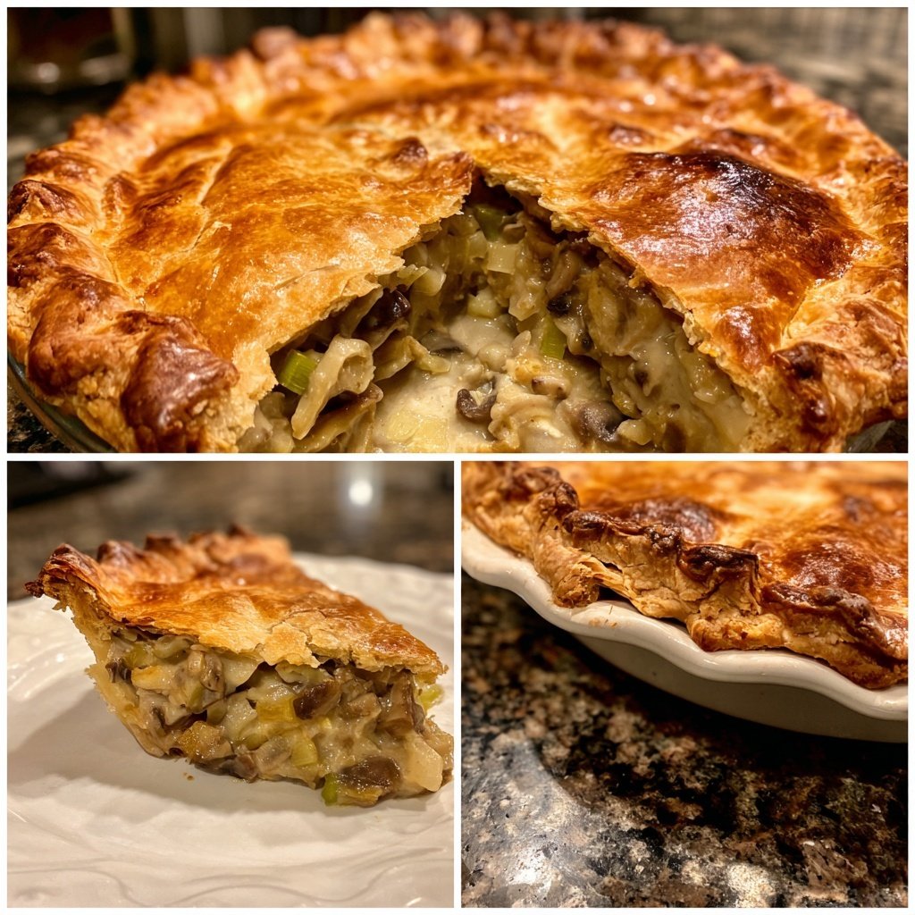 Sunday Mushroom and Leek Pie