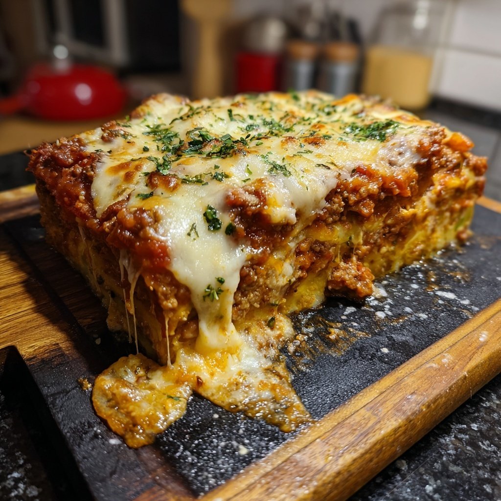 Zucchini Lasagna With Meat Sauce