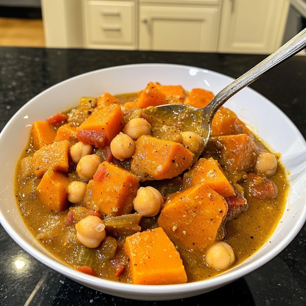Jamaican Sweet Potato and Chickpea Stew