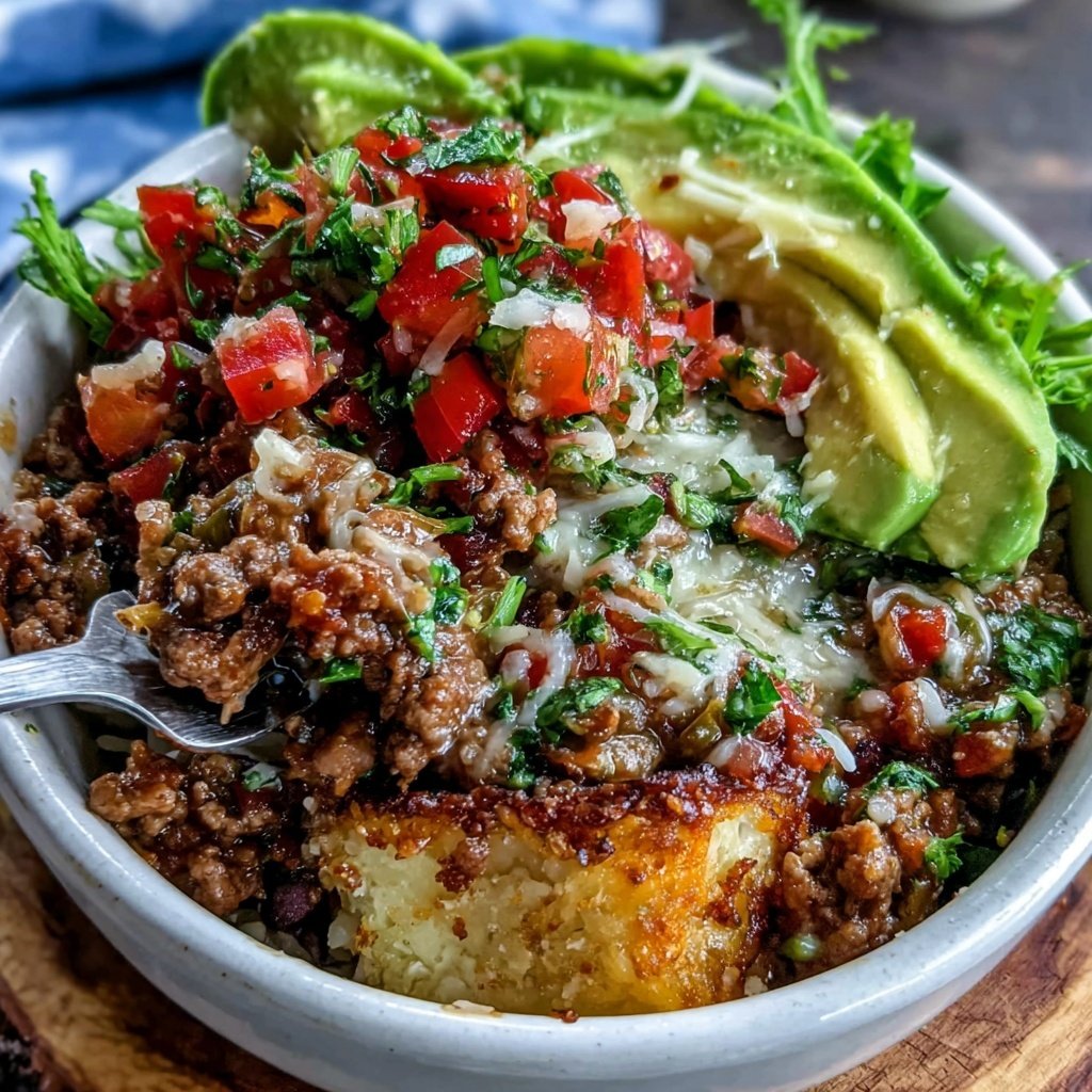 Ground Turkey Taco Bowl