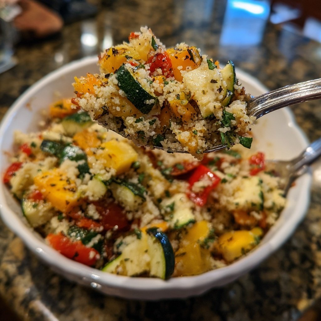 Herb Roasted Veggie Couscous Bowl