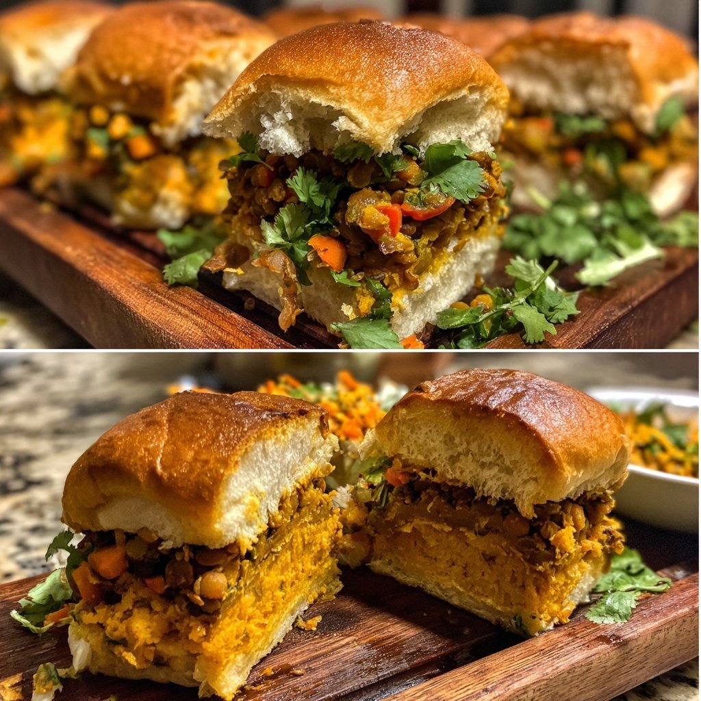 Easy Slider Sweet Potato Lentil Sliders
