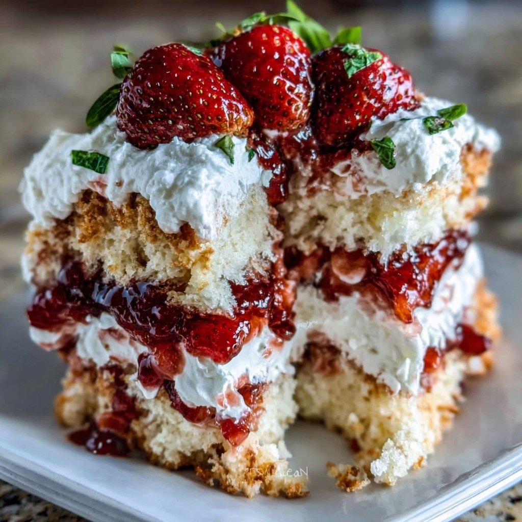 Classic Strawberry Shortcake With Fresh Cream