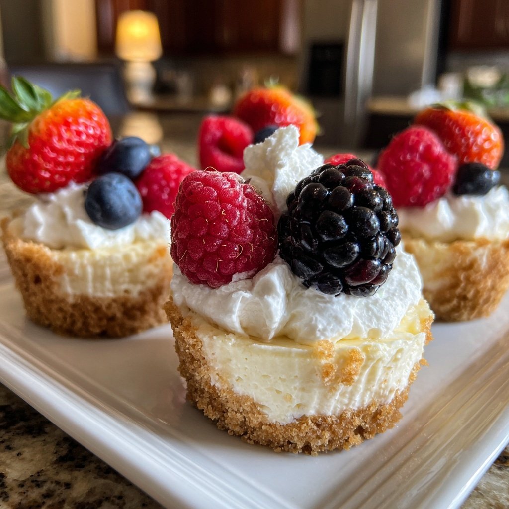 Super Bowl Dessert Mini Cheesecake Cups